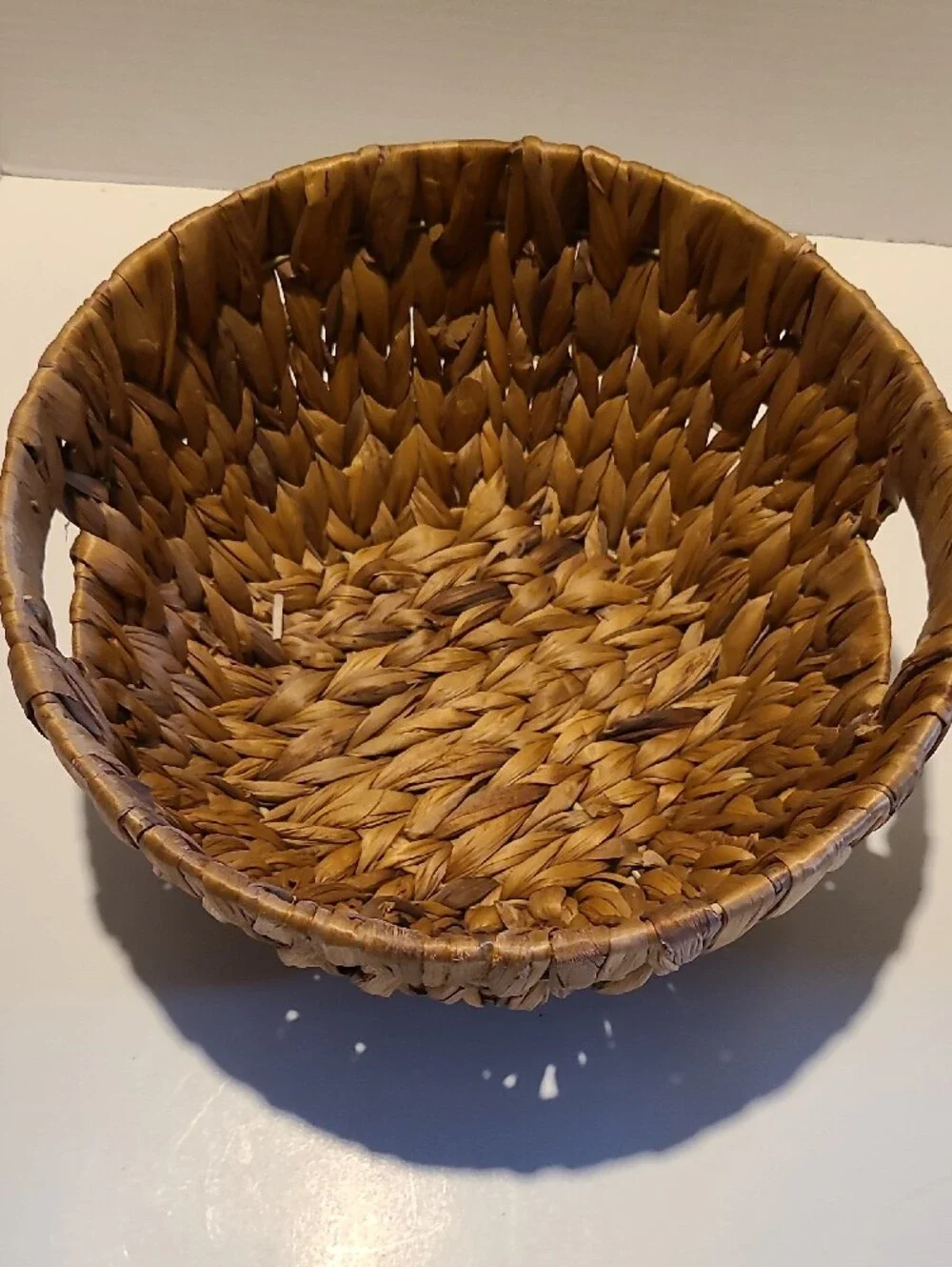 Woven Seagrass Storage Basket in Natural Brown
